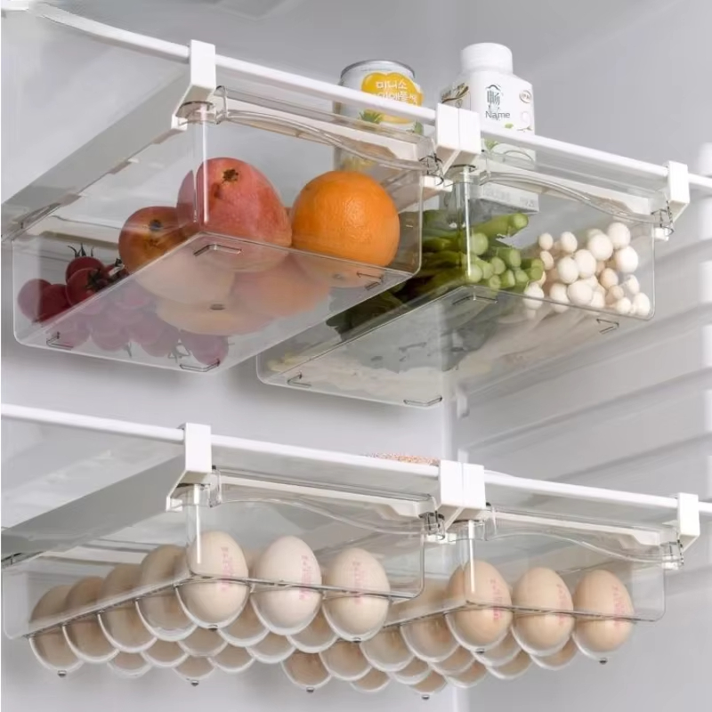 Kitchen Baking Tray Storage - Fridge Organizer Fruit Egg Refrigerator Storage