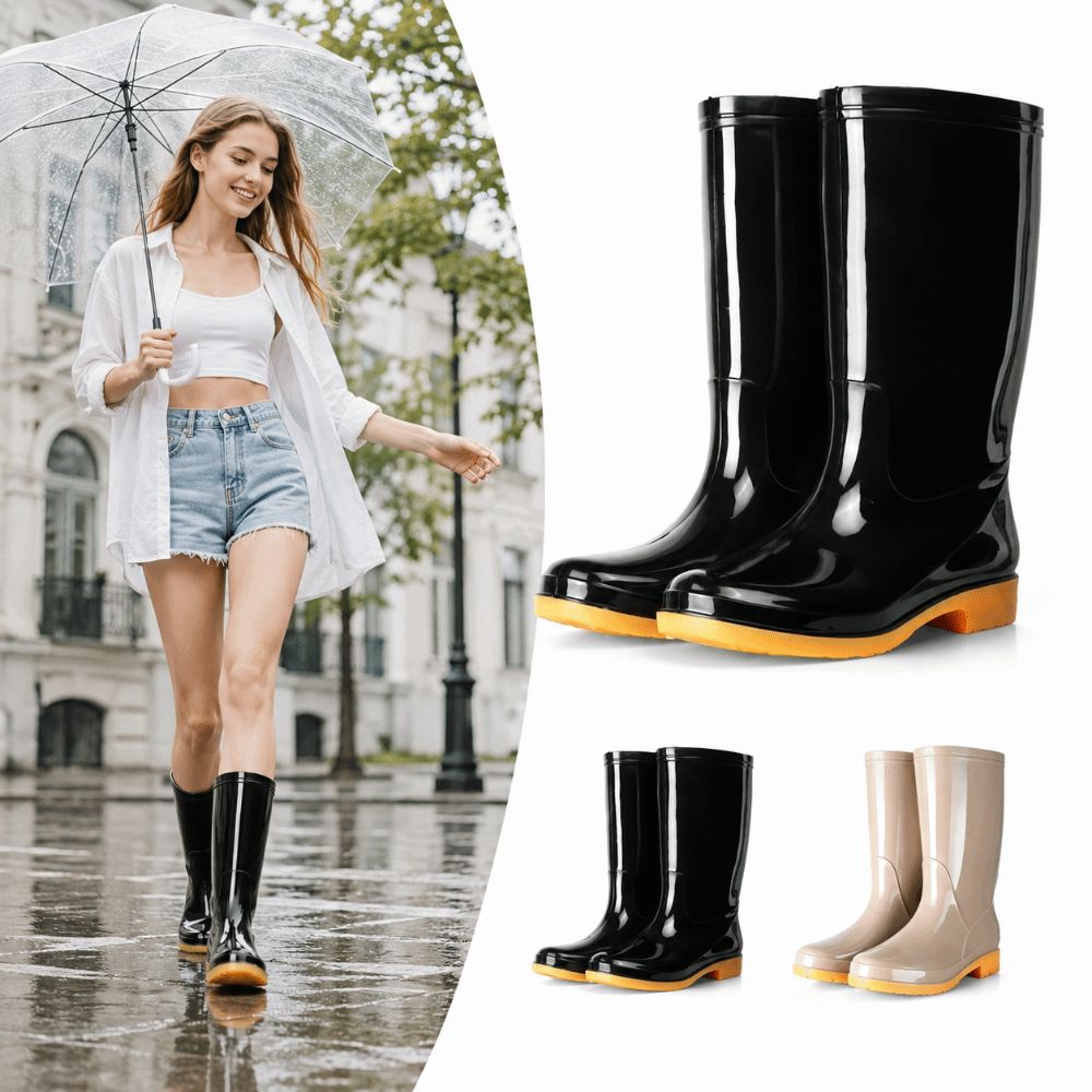 Kitchen Job - Non-slip Women's Long Rain Boots High-Top