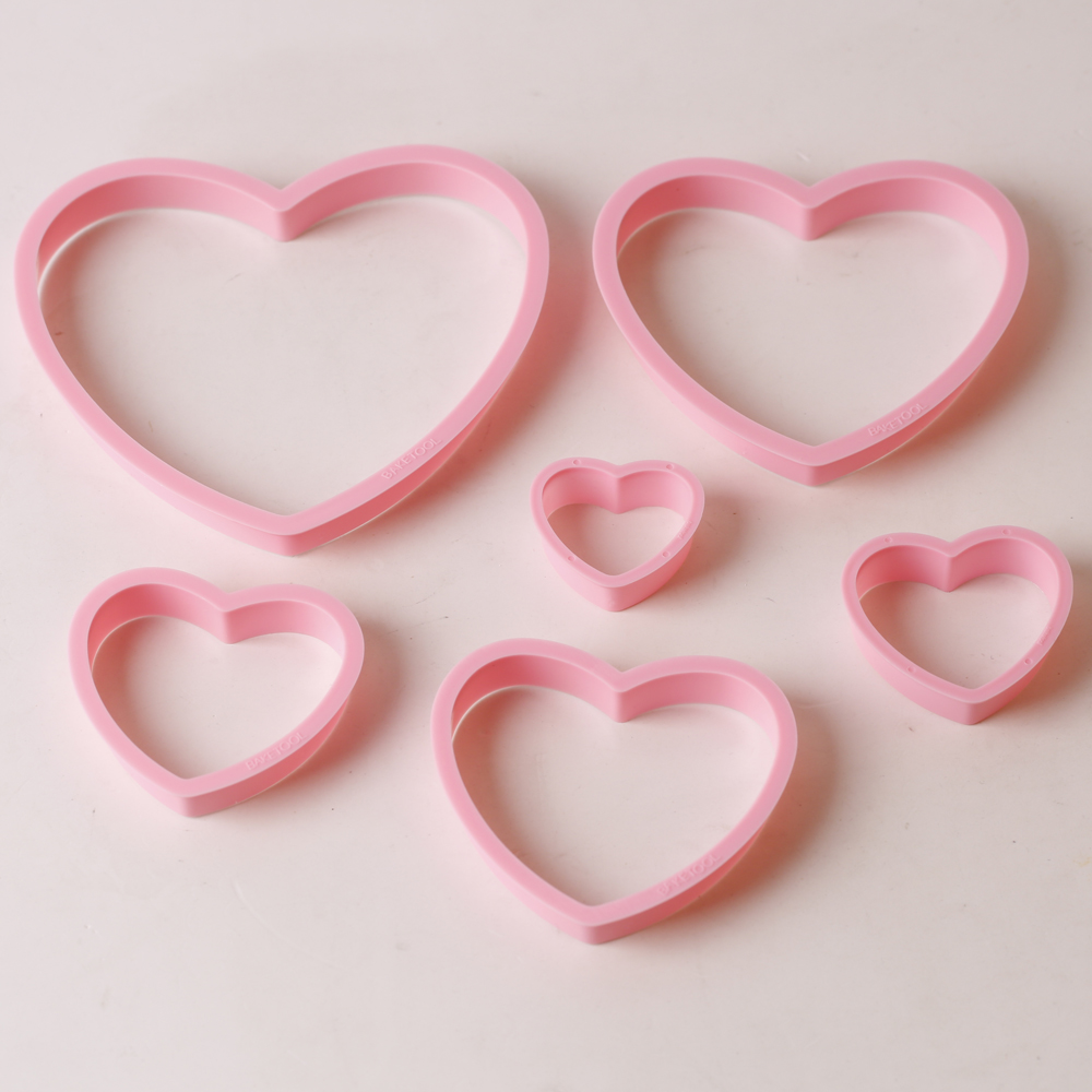 1set/3sets Pink Heart Star Flo - Kitchen Baking Items recension och pris