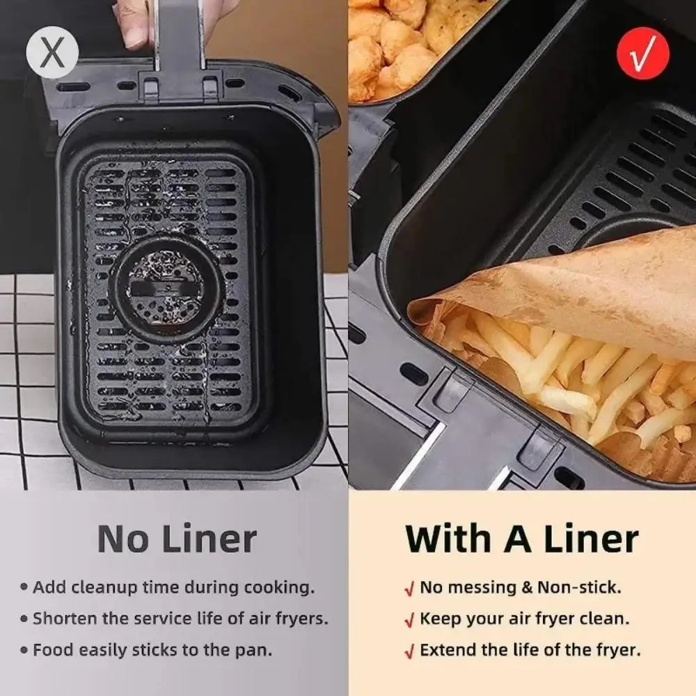50/100pcs Disposable Air Fryer - Kitchen Baking Sheets recension och pris