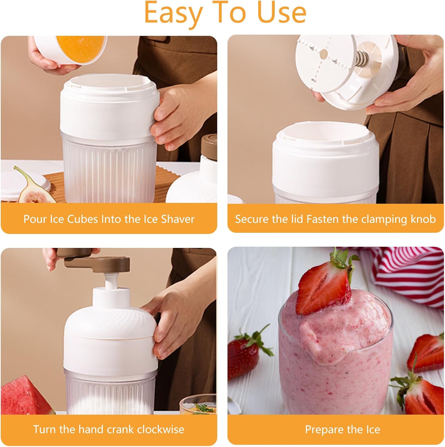 Portable Manual Ice Shaver Sno - Kitchen Job recension och pris