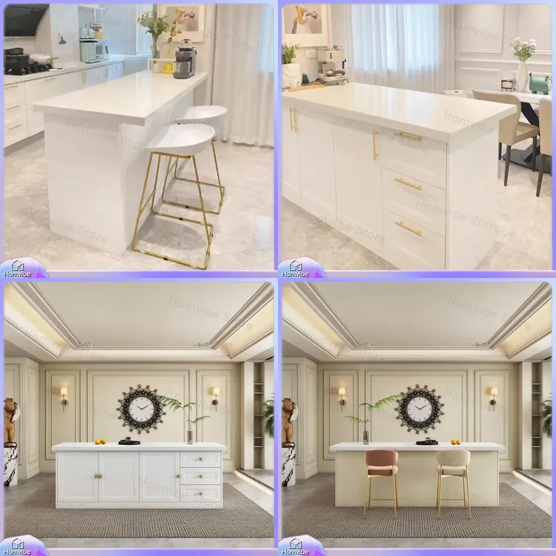 Modern Light Luxury Kitchen Is - Kitchen Baking Island recension och pris