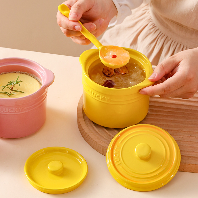 Double Lid Ceramic Bowl,Bird's - Kitchen Baking Bowls recension och pris