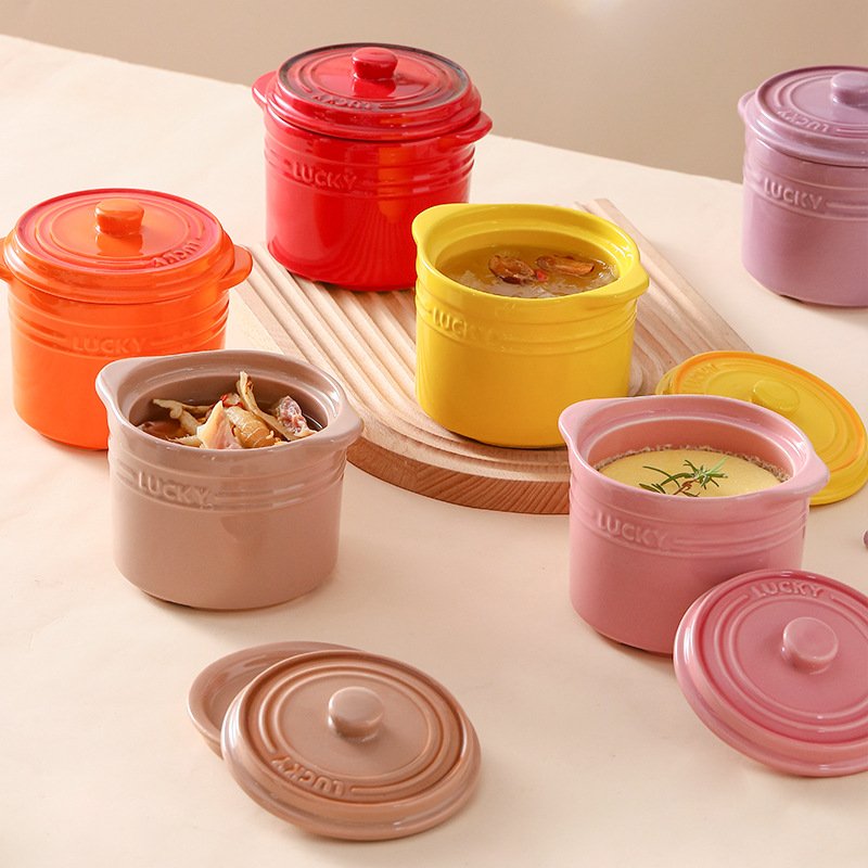 Double Lid Ceramic Bowl,Bird's - Kitchen Baking Bowls recension och pris