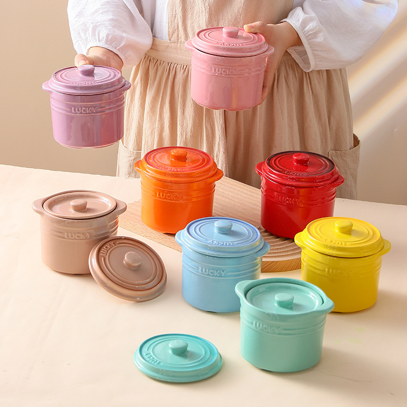 Double Lid Ceramic Bowl,Bird's - Kitchen Baking Bowls recension och pris
