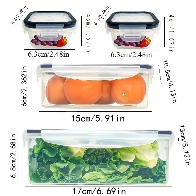8Pcs Set Includes 4 Containers - Kitchen Baking Tray Storage recension och pris