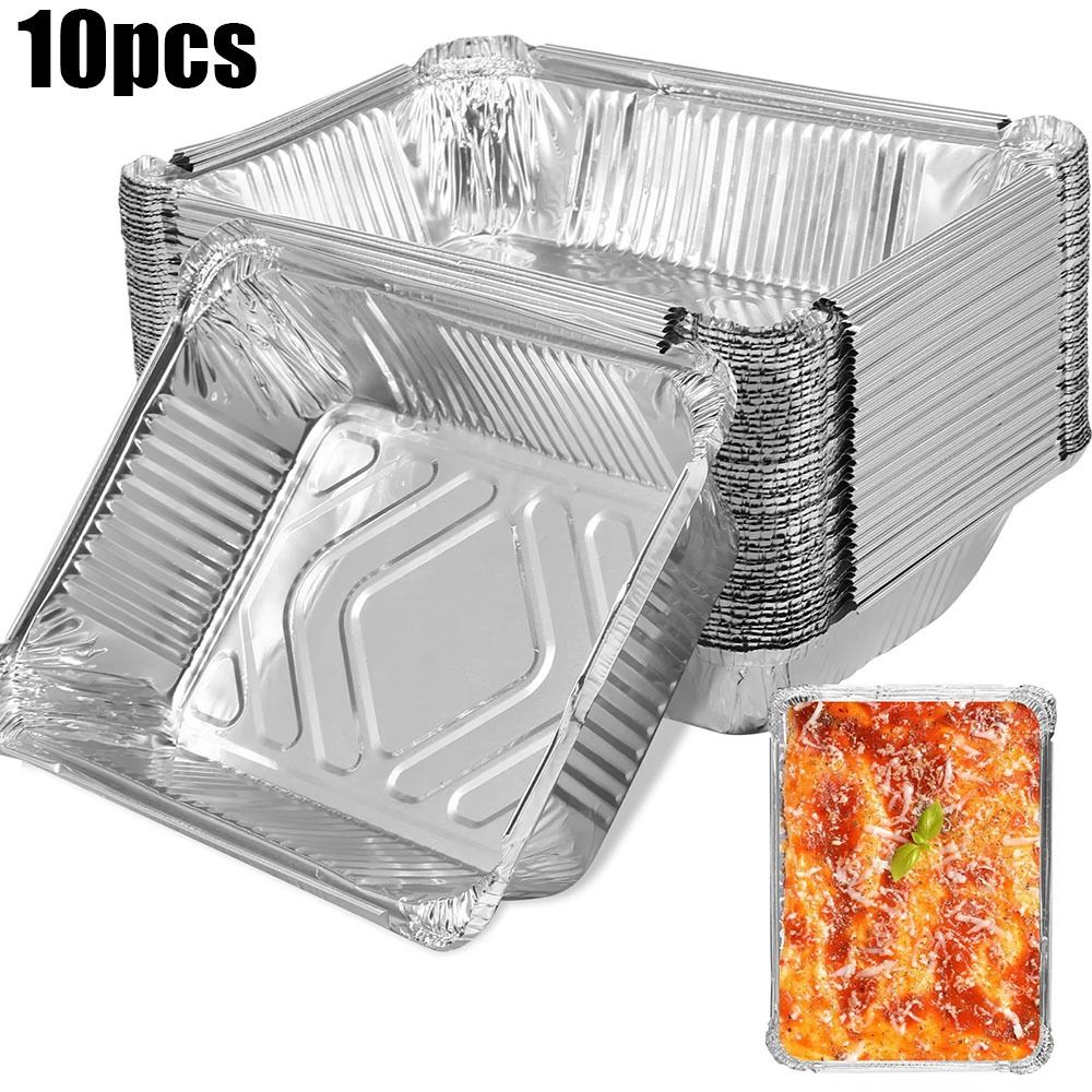 10PCS Disposable Aluminum Foil - Kitchen Baking Tray Storage recension och pris