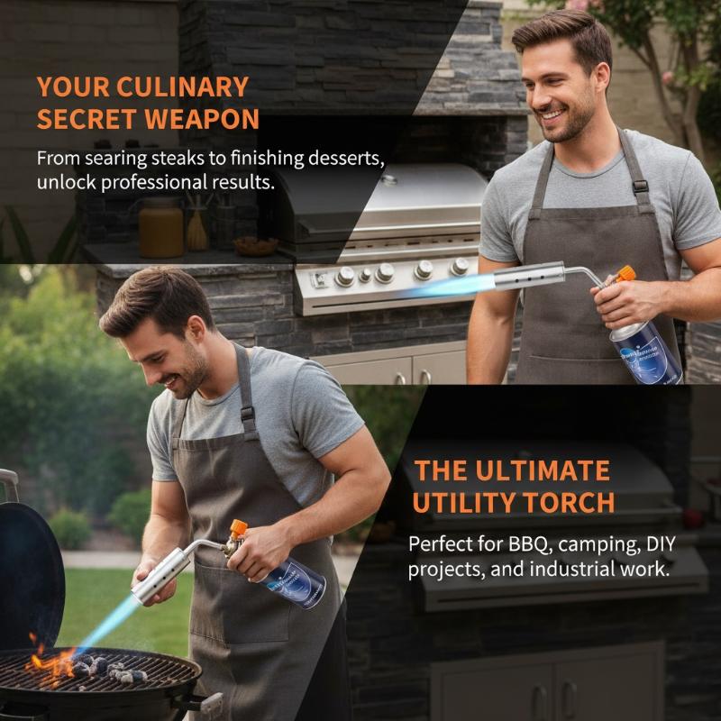 Butane Gas Torch Adjustable Co - Kitchen Baking Torch recension och pris