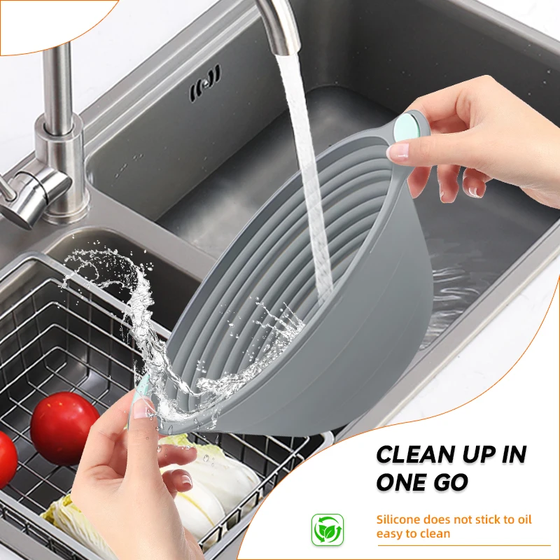 1PC Silicone Foldable Banneton - Kitchen Baking Bowls recension och pris