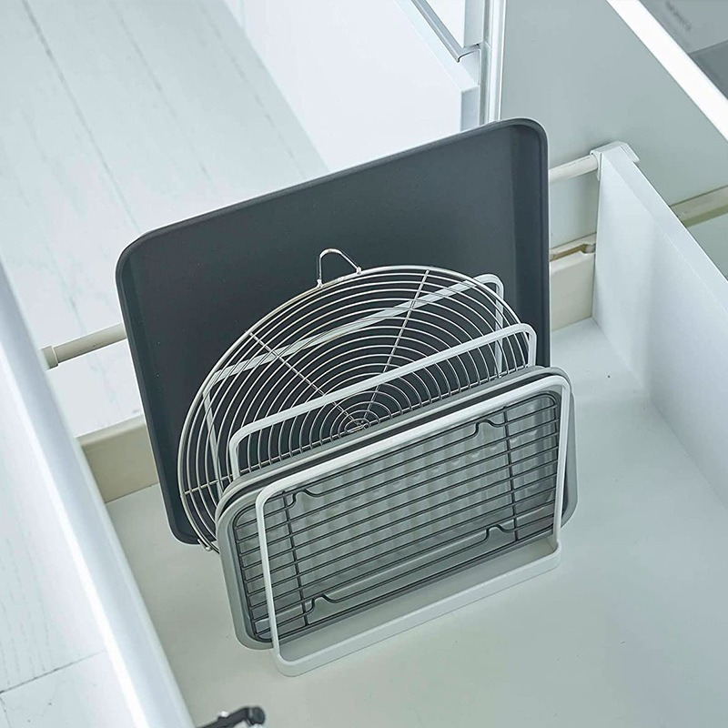 Vertical Cutting Board Rack Fo - Kitchen Baking Tray Storage recension och pris