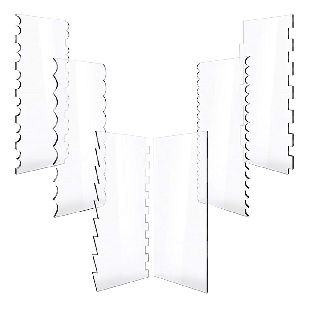 6Pcs Cake Scraper Kit Home Bak - Kitchen Accessories For Baking recension och pris